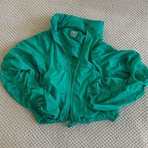 Free People Green Windbreaker Size S